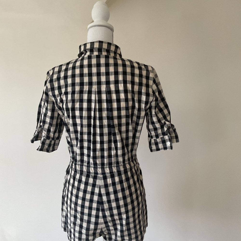 Solid And Striped Gingham Romper - image 4